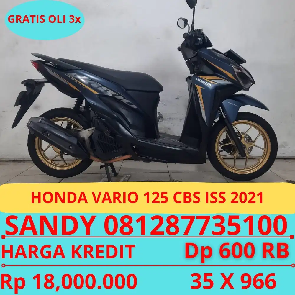 HONDA VARIO 125 CBS ISS 2021 DP MURAH 600 RIBU GUYSS