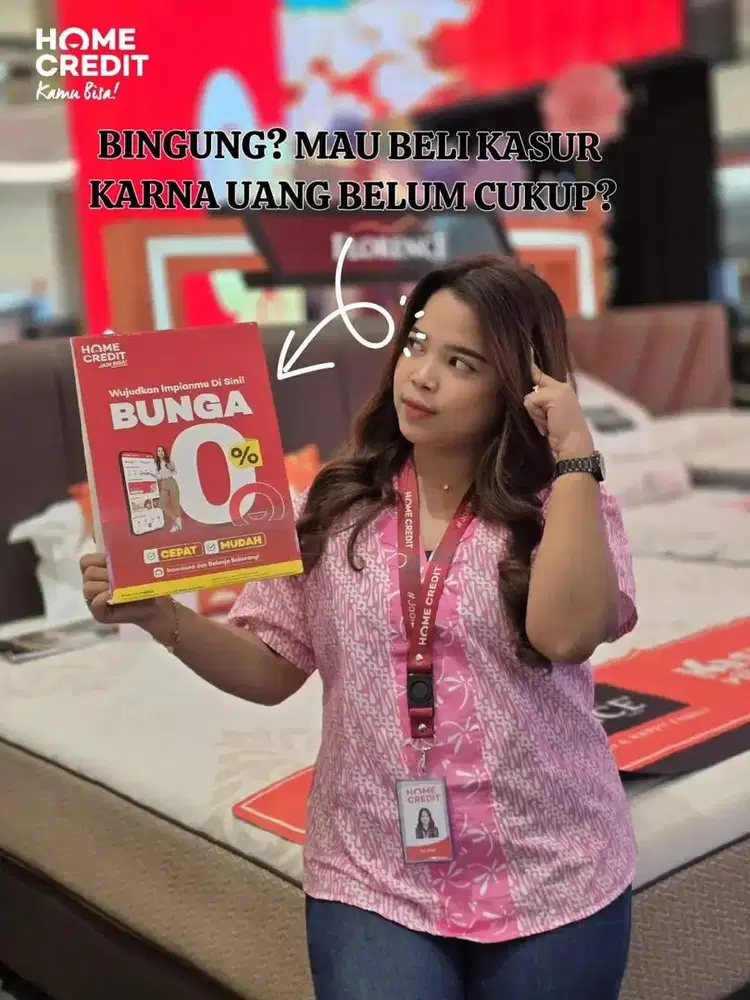 Kredit springbed promo cicilan 12 bln 0% flat via hci syrt ktp