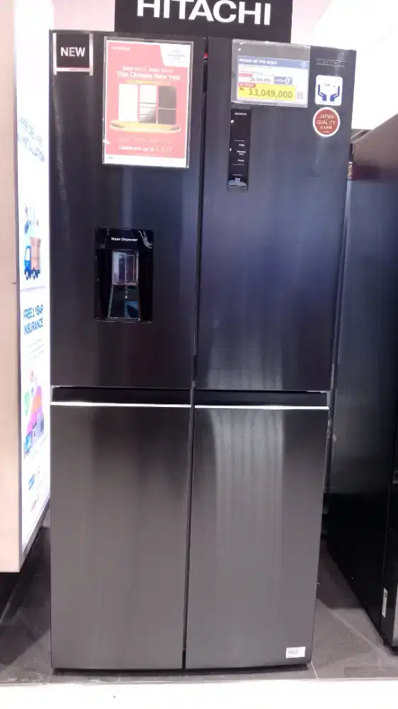 HITACHI REFRI MULTIDOOR 520L DARK GRAY