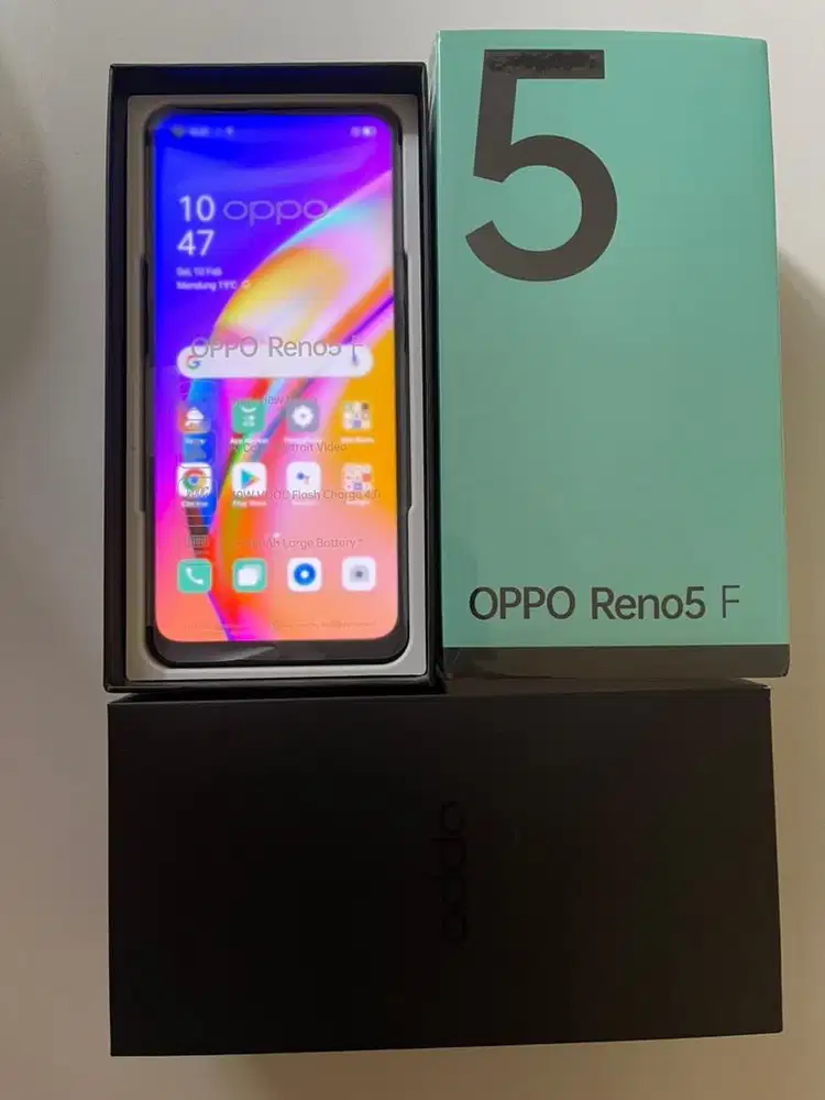 Oppo Reno 5f 8/128 Fullset Original Mulus