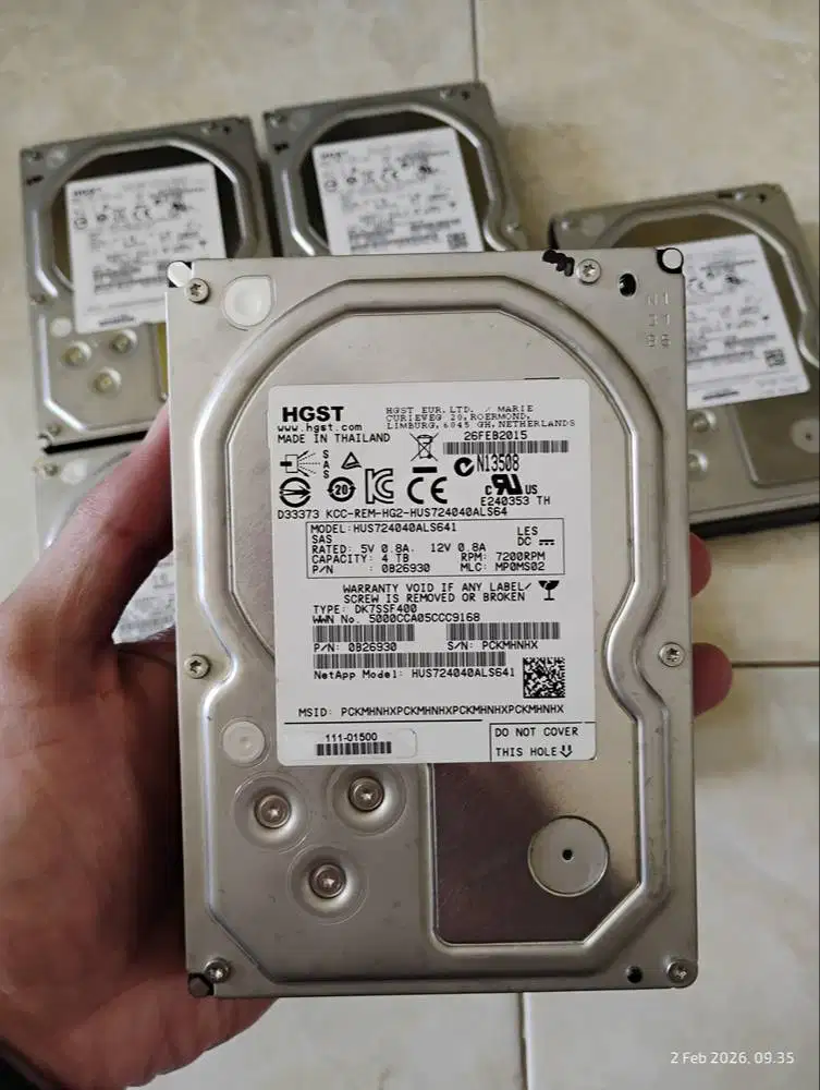 HDD internal Server 3.5 Hitachi HGST SAS 4TB 7200RPM 6Gbps