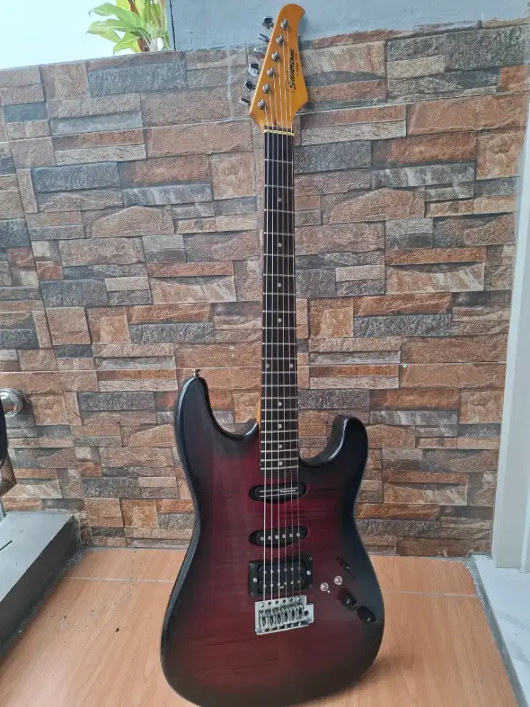 Gitar elektrik silverstore updgrade sustainiac pick up murah