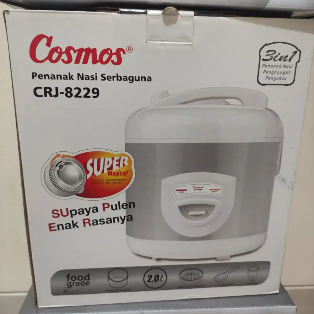 Penanak Nasi Magic Com Rice Cooker Cosmos CRJ8229 3in1 (Anti Lengket)