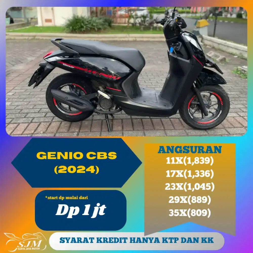 HONDA GENIO CBS 2025 CASH & KREDIT