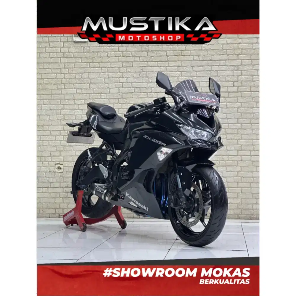 Odo 7rb Simpenan!!Kawasaki ZX25R 2021 N Asli Black Full Paper-Mustika