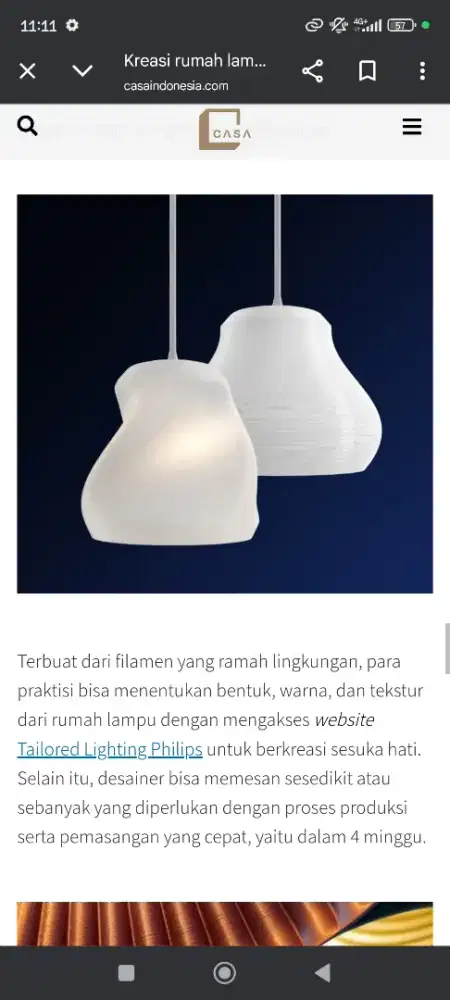 Lampu gantung philips