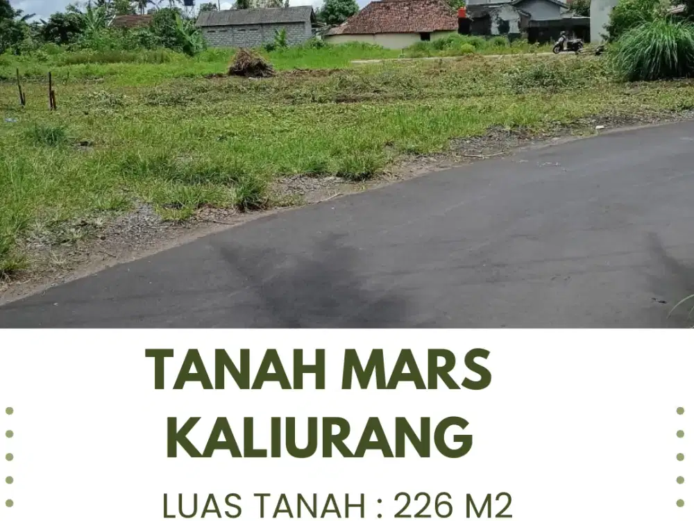 Tanah Jogja 2 Menit SD Bias Kaliurang SHM Pekarangan