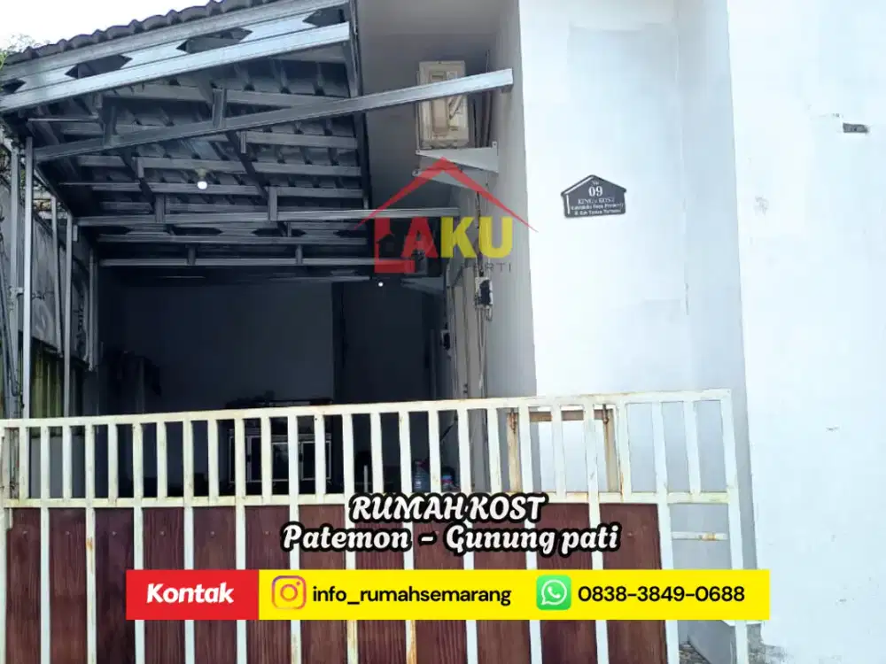 CUMA SELANGKAH KE UNNES! Kos Patemon Ready Unit, Full Perabot & AC!