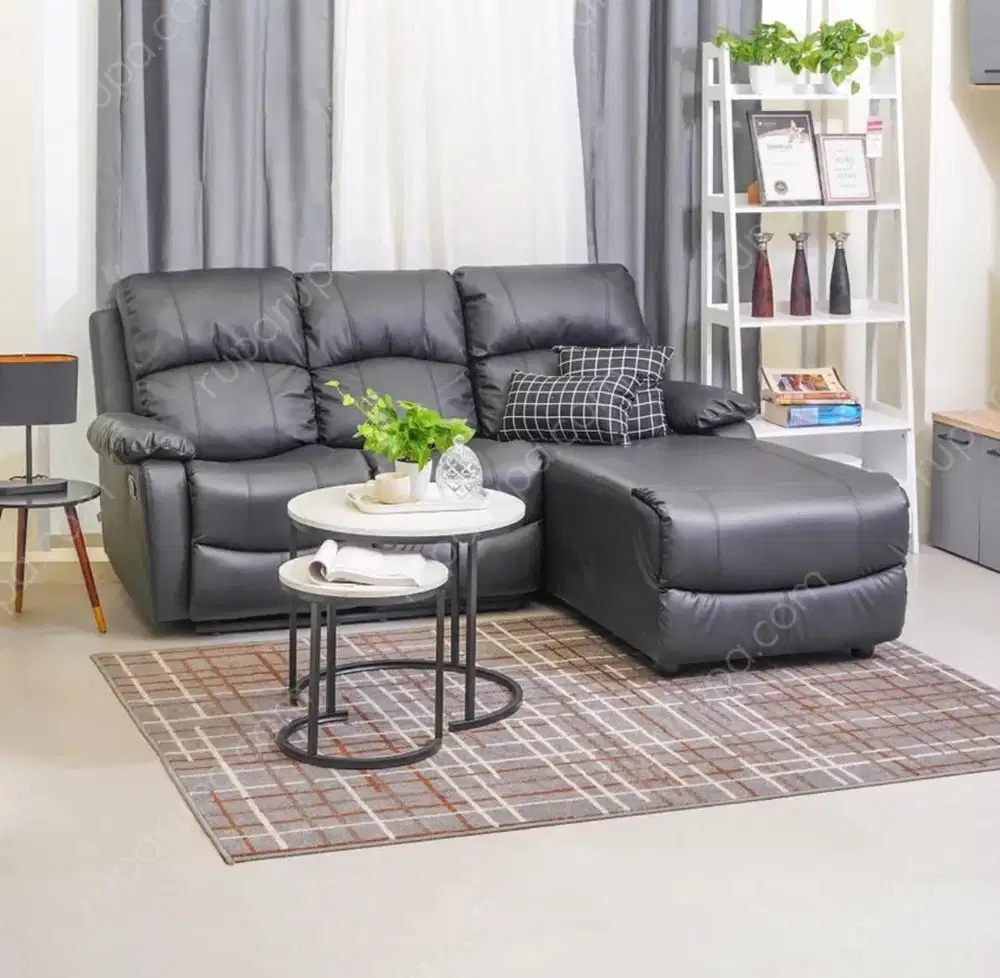 Sofa L recliner free kirim