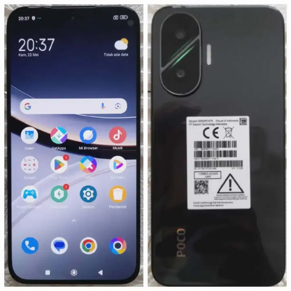 POCO F7 RAM 12/512 FULLSET SUPER MULUS NO MINUS