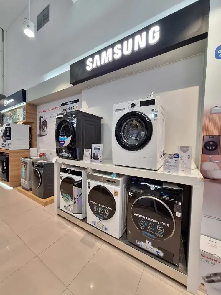 MESIN CUCI SAMSUNG PROMO CREDIT BUNGA 0% FREE 1KALI CICILAN