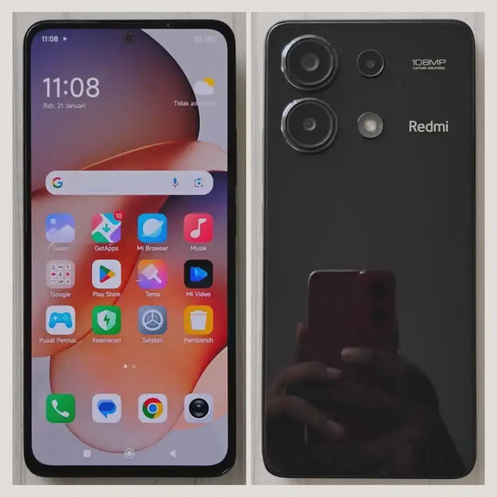 XIAOMI REDMI NOTE 13 RAM 8/256 FULLSET SUPER MULUS NO MINUS