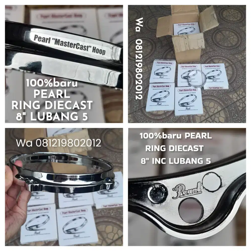 100%br PEARL RING DIECAST 8 LUBANG 5