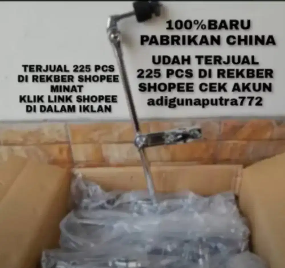 100%br TERJUAL 231 PCS DI SHOPEE ARM STAND SIMBAL + CLAMP PUTAR