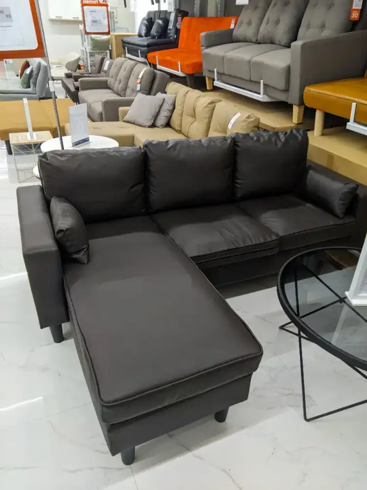 Promo Sofa L Dark Brown