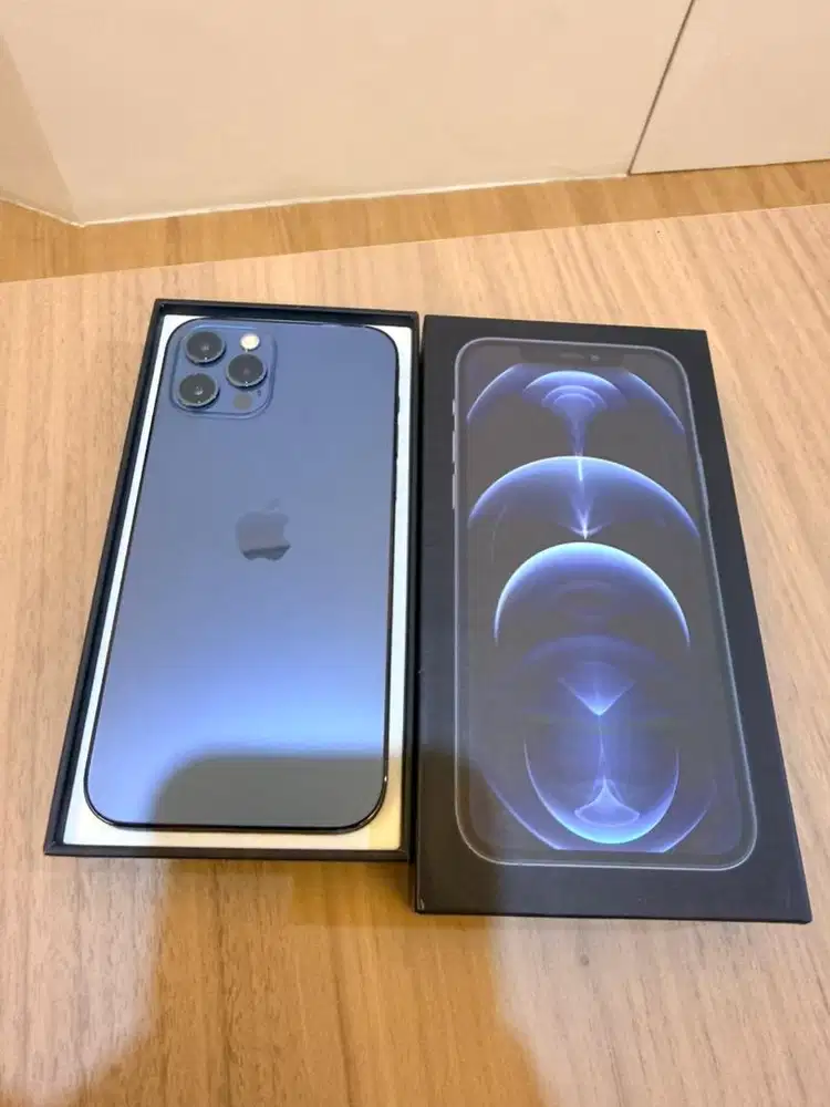 iPhone 12 Pro 256gb pacific blue biru ex inter