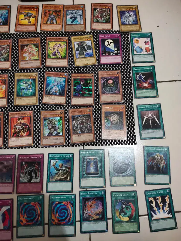 Kartu yugioh elemental hero set gx series 2005 original rare good