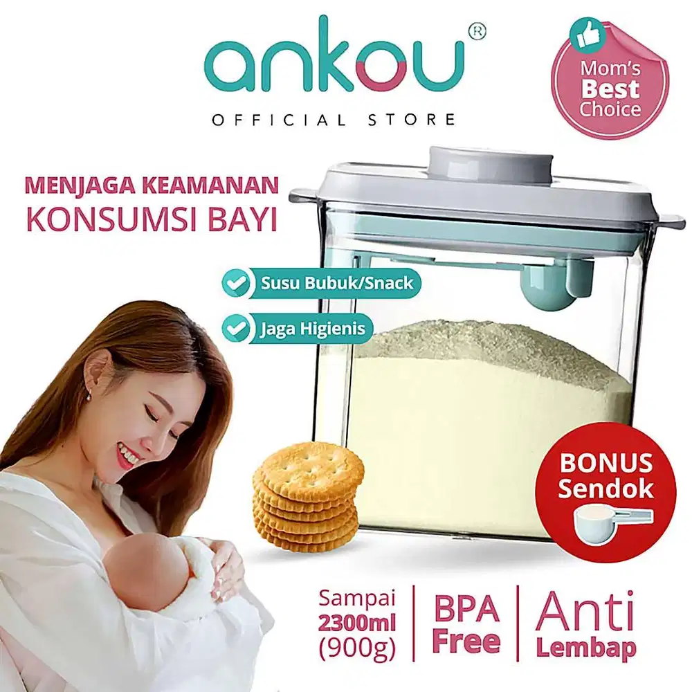 251208A Ankou Milk Powder Storage 2300ml  900g Wadah Penyimpanan Vacuu