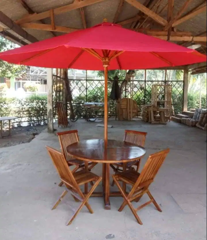 Kursi Set Meja Tenda Payung