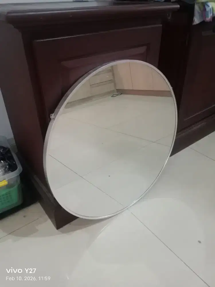 Cermin dekorasi bulat diameter 60cm