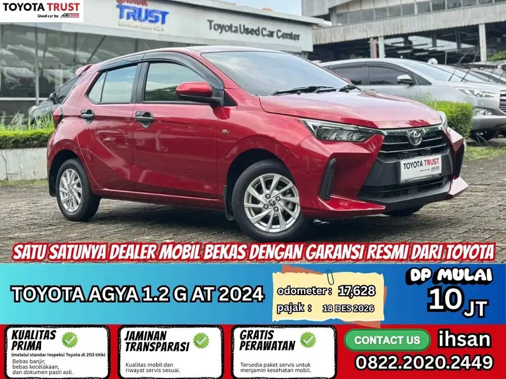 TOYOTA AGYA 1.2 G AT 2024