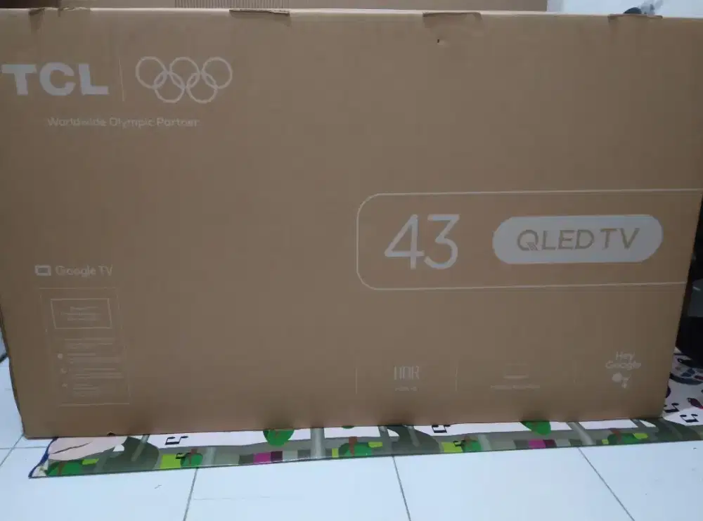 TCL Qled 43 Smart Android GoogleTV Netflix YouTube Garansi Baru