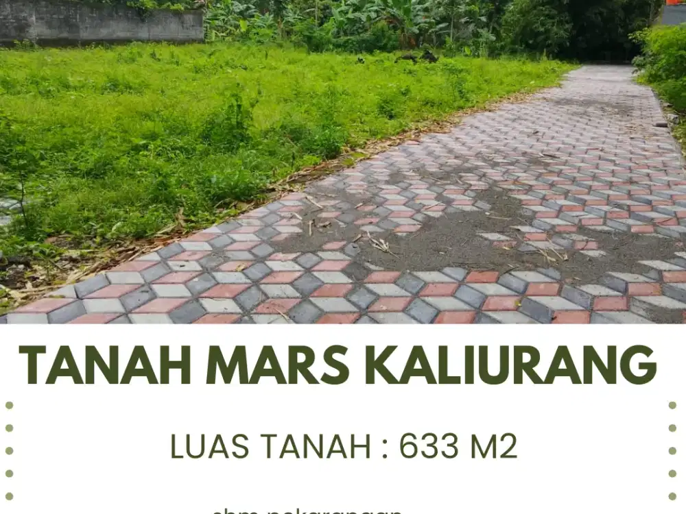 Tanah Jogja Kost Area Kampus UII Kaliurang SHM Pekarangan