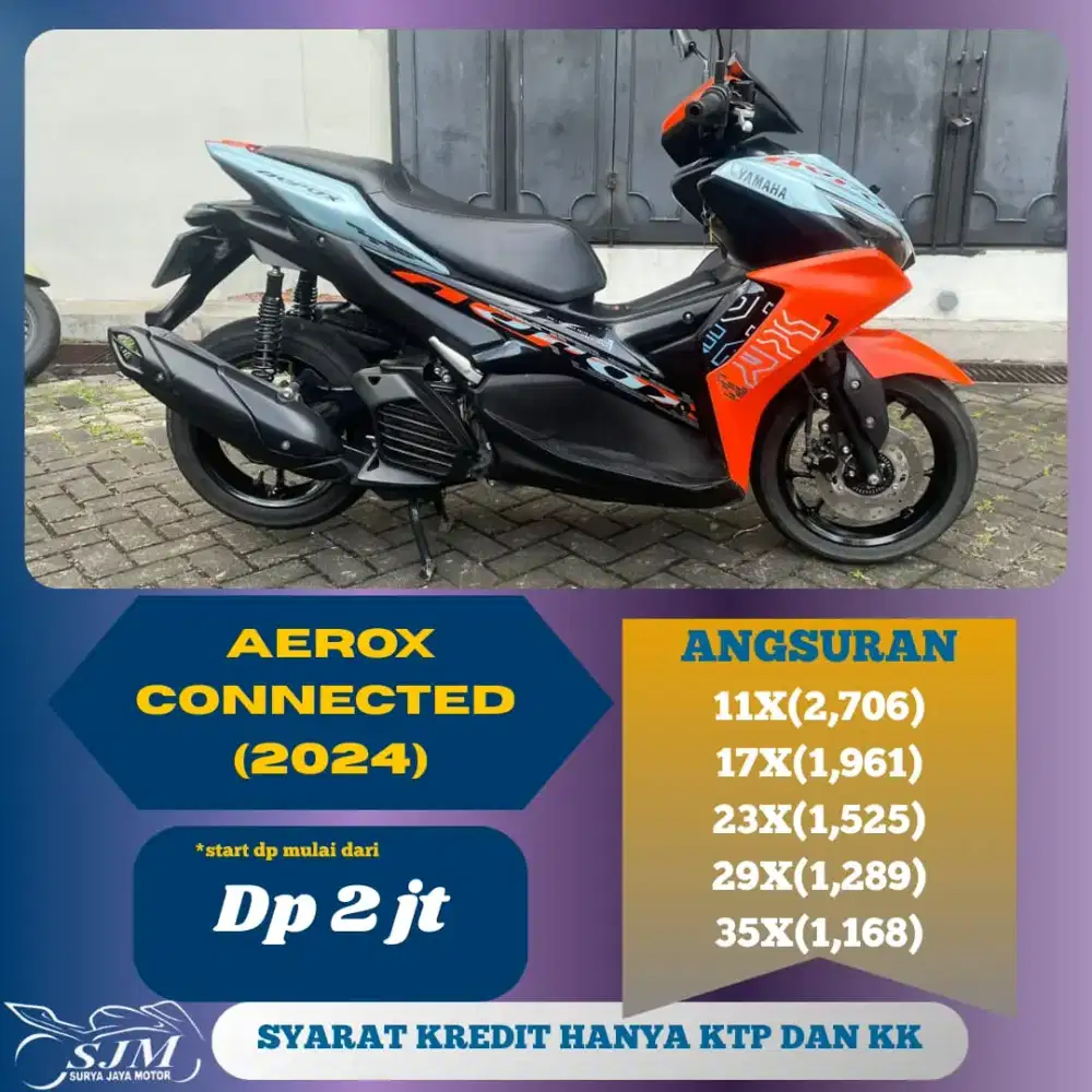 YAMAHA AEROX CONNECTED 2024 CASH & KREDIT