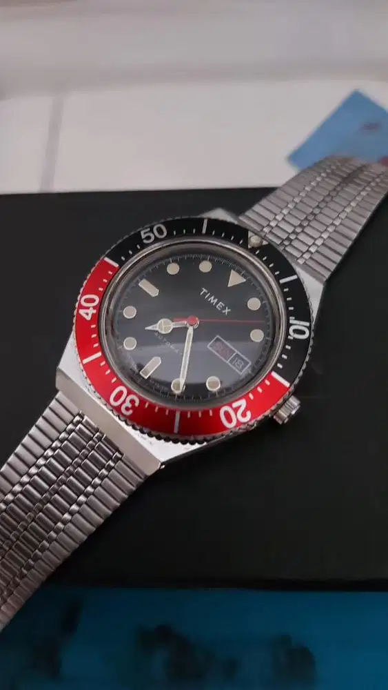 Timex M79 Automatic Coke Bezel • Fullset Box • Kondisi 95%
