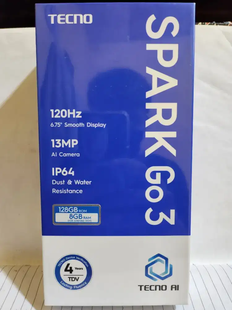 Tecno Spark Go 3 4/128gb BARU SEGEL RESMI