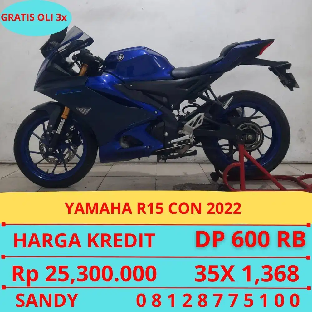 YAMAHA R15  CON 2022 DP MURAH 600 RIBU GUYSS