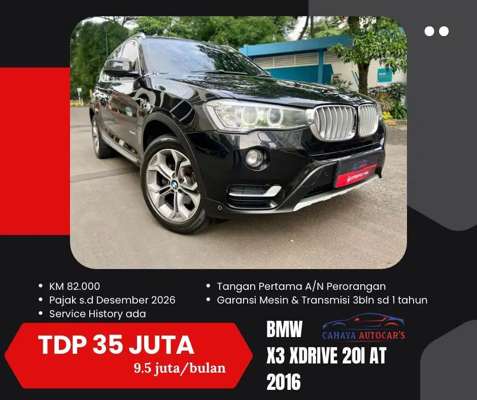 BMW X3 Xdrive20i AT 2016 x1 x5 320i 315i gla200 xtrail matic