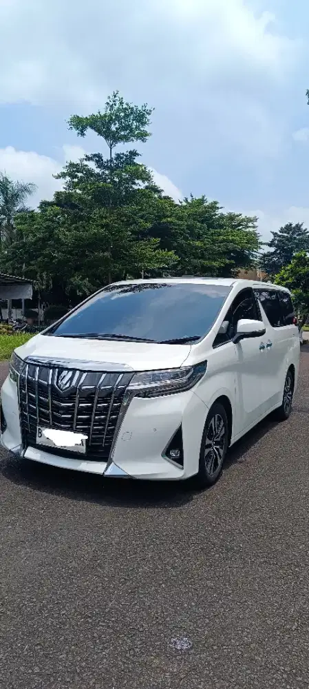 Toyota Alphard 2018 G ATPM warna putih pjk panjang