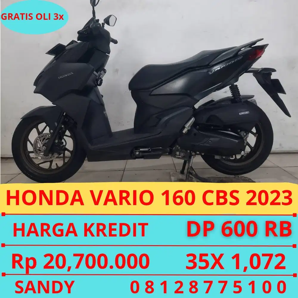 HONDA VARIO 160 CBS 2023 DP MURAH 600 RIBU GUYSS