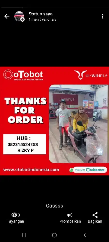 Jual sepeda dan motor listrik