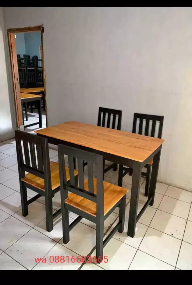 Meja kursi makan dan cafe resto