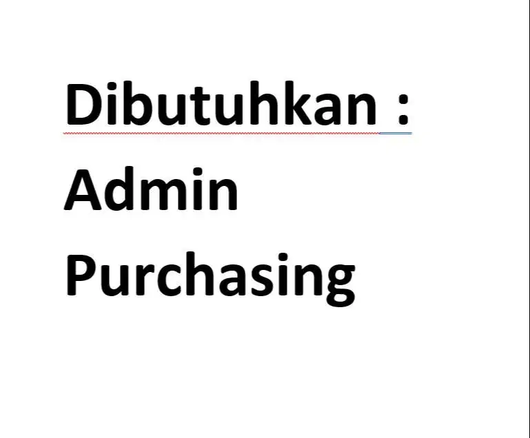 Admin Purchasing