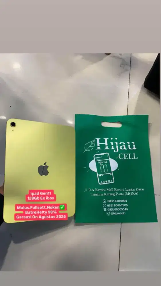 Ipad Gen11 internal 128Gb Ex ibox