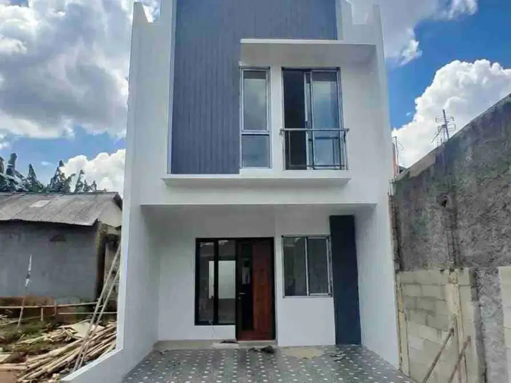RUMAH 2 LANTAI AKSES 2 MOBIL DEKAT PINTU TOL JATIASIH DAN JATIWARNA, FREE BIAYA BIAYA