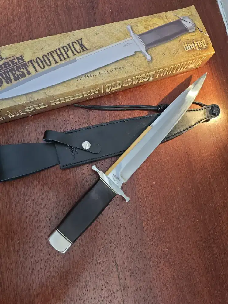 Pisau besar berburu survival outdoor Gil hibben old west toothpick