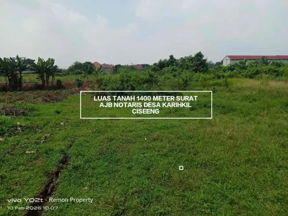 TANAH MURAH LOKASI BAGUS DEKAT JALAN RAYA LANGSUNG TANAH KEBUN HARGA MURAH DI DESA KARIHKIL CISEENG KABUPATEN BOGOR