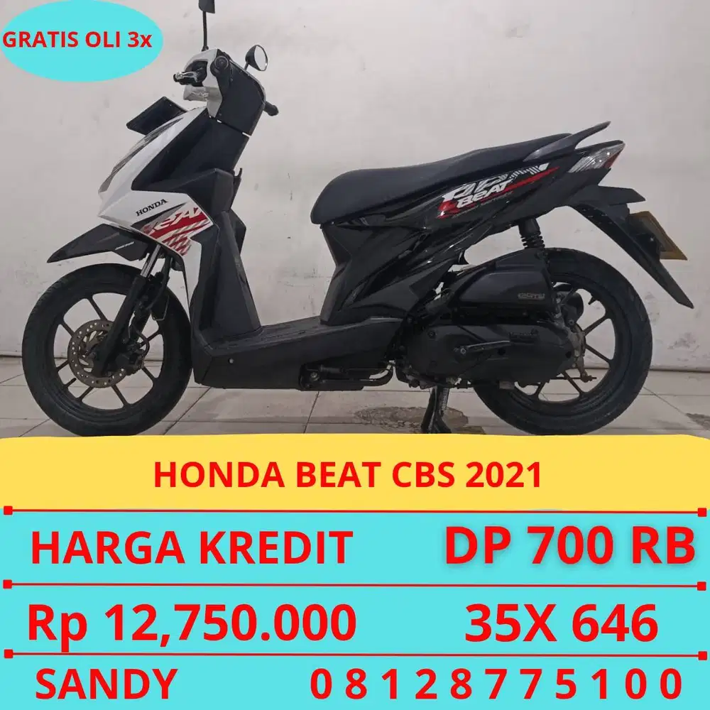 HONDA BEAT CBS 2021 DP MURAH 700 RIBU GUYSS