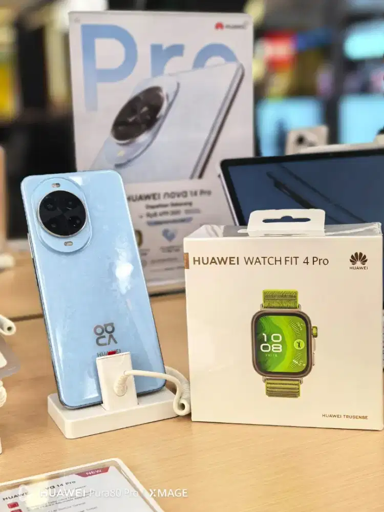Huawei Nova 14 Pro Blue Gratis Huawei Watch fit 4 Pro Huawei DP Mall
