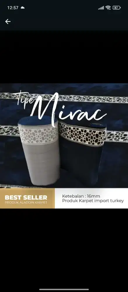 Karpet masjid Mirac Lampung