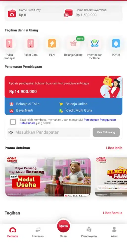 Promo cicilan IPhone 17 pro max 256 GB Bunga 0% Fre 2x cicilan