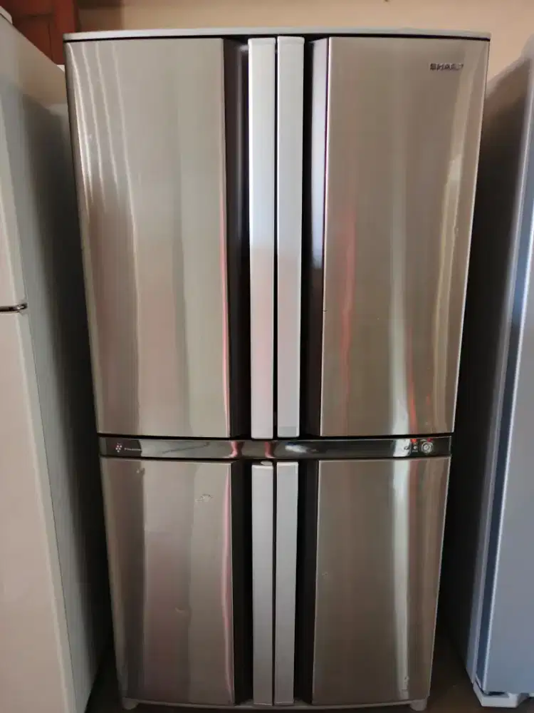 Kulkas Mewah Side By Side Sharp Plasma Cluster Hybrid