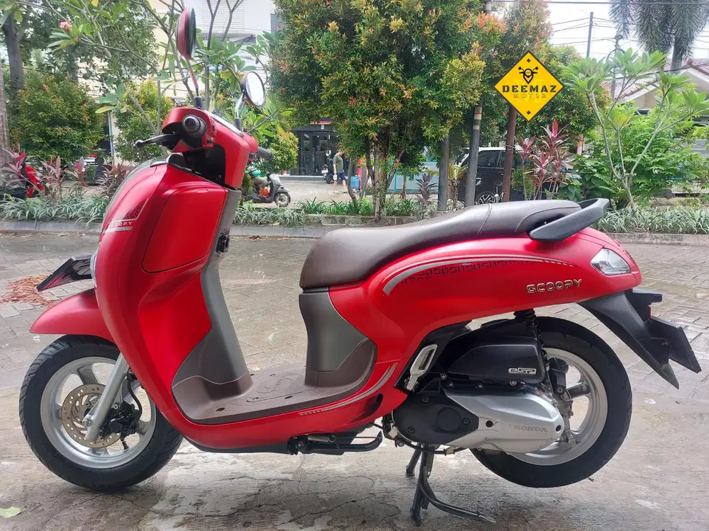 (DP 800)‼️ New Scoopy Stylish Keyless Merah Mulus 2024 Cash / Kredit