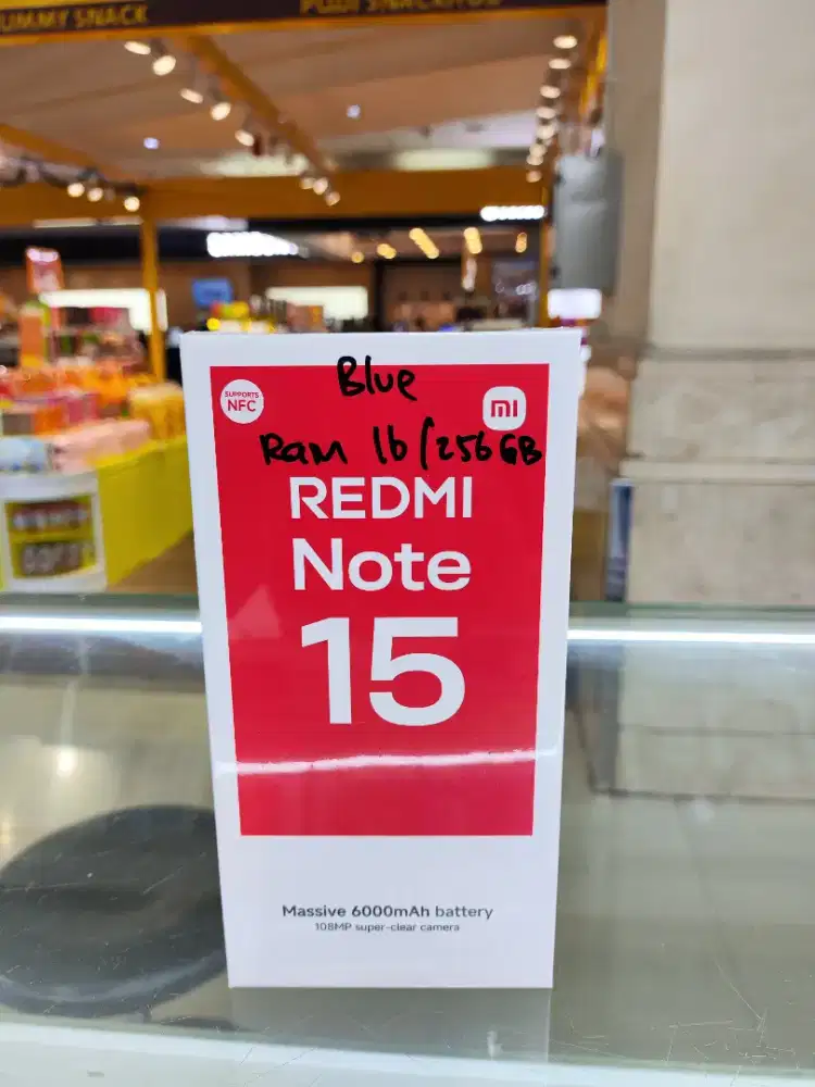 REDMI NOTE 15 RAM8 ROM256 ,G100-Ultra ,108MP ,6000mAh ,High Durability