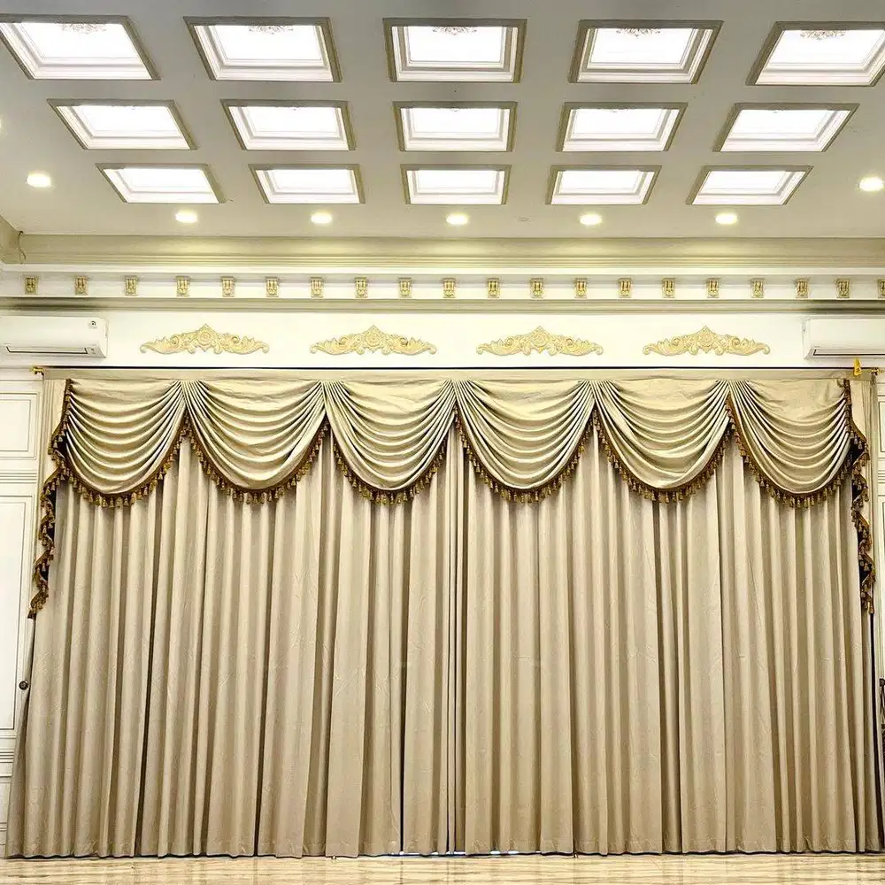 COD Pasang Tirai Gorden Jendela Gordyn Mewah Hordeng Terbaru Murah