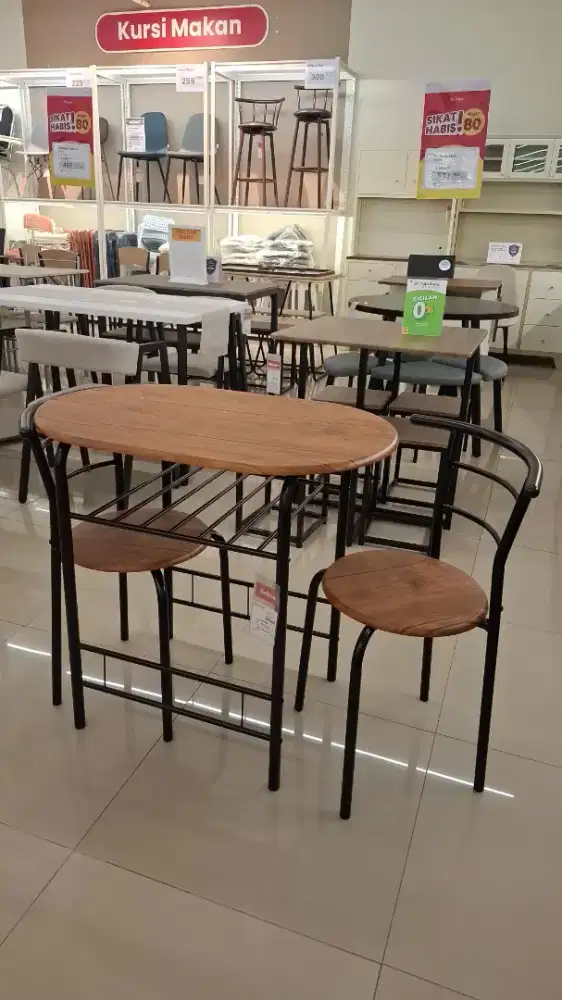 MEJA MAKAN 2 KURSI MINIMALIS 600RB AN
